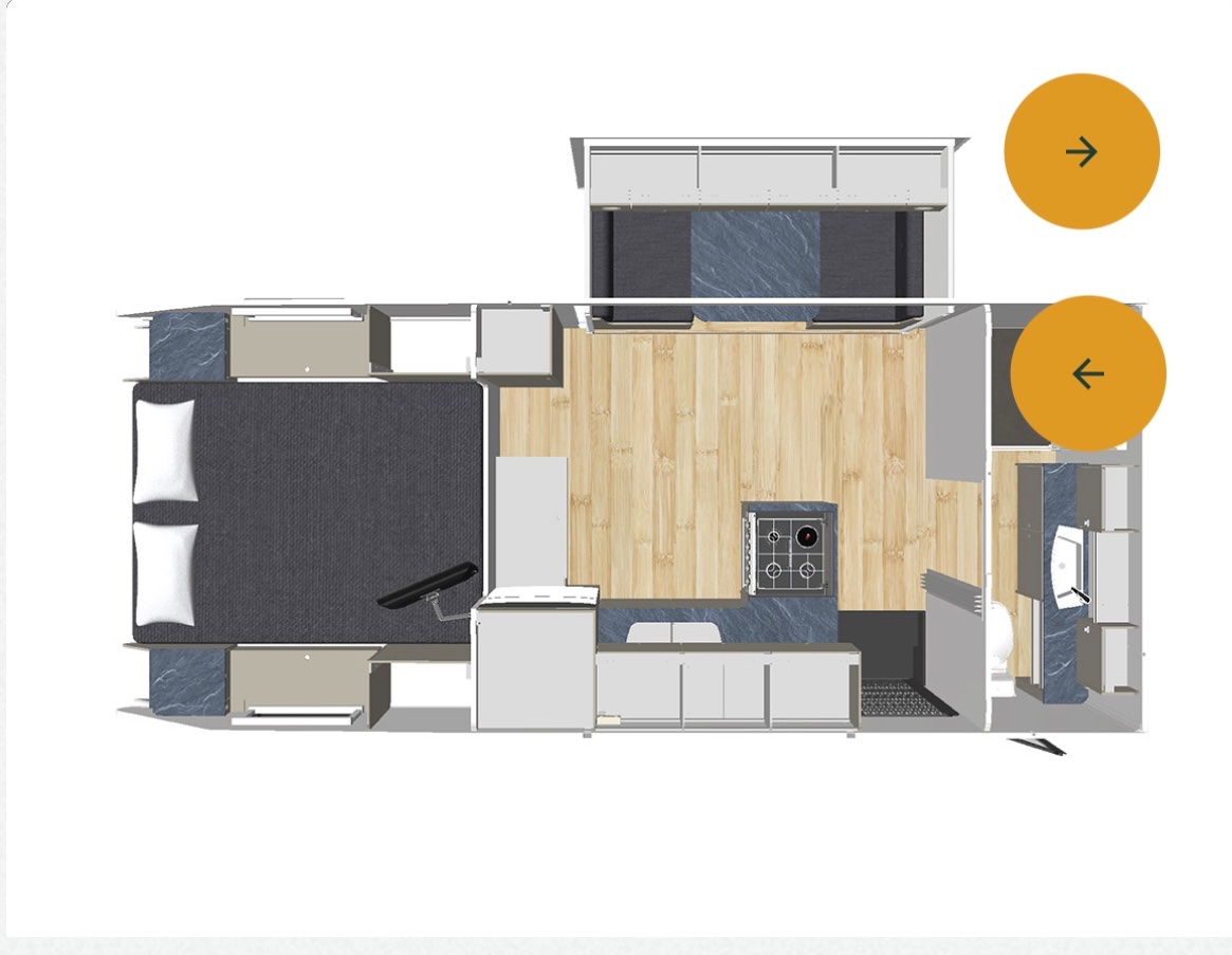 Aussie Roadrunner RVs 12.0SSL floor plan 1