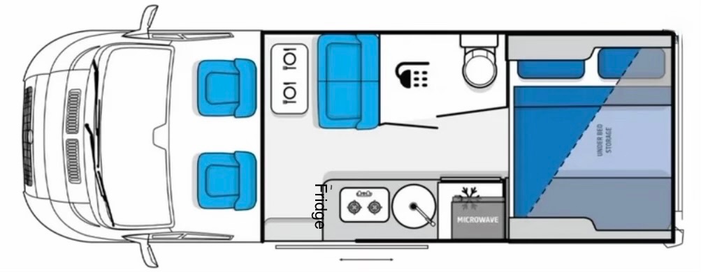 Jayco 2024 JRV FD 19-4 floor plan 1