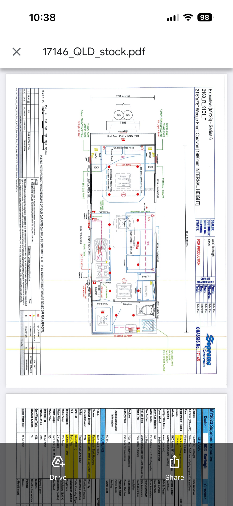Supreme Caravans Executive 2160 floor plan 1