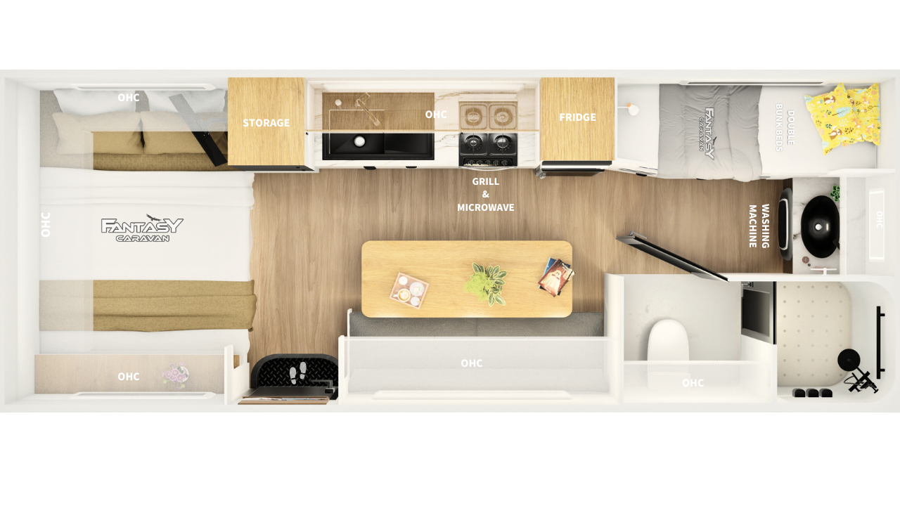 Fantasy Caravan Skyline 20F floor plan 1