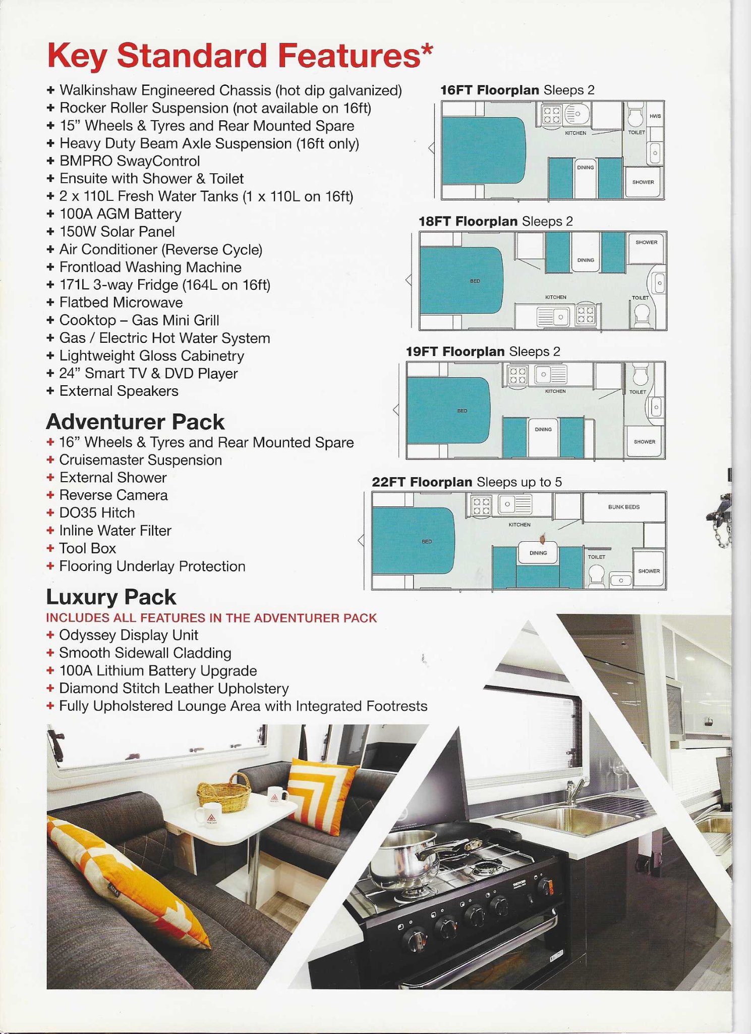 New Age Caravans Manta Ray 16ER Adventurer floor plan 1