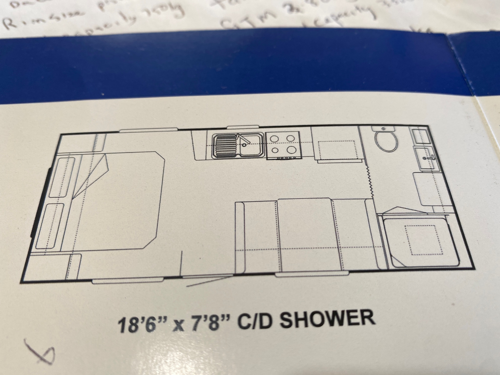 Millard Caravans Toura 17ft 6 - various layouts floor plan 1