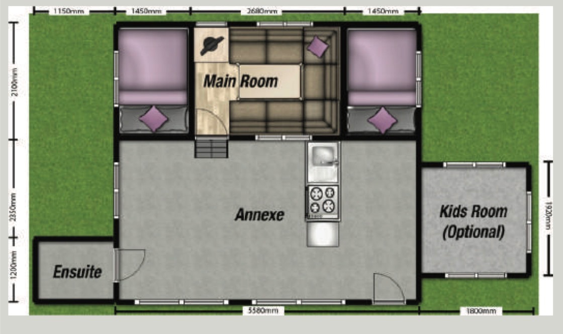 EzyTrail Campers Lincoln Lx MK2 floor plan 1