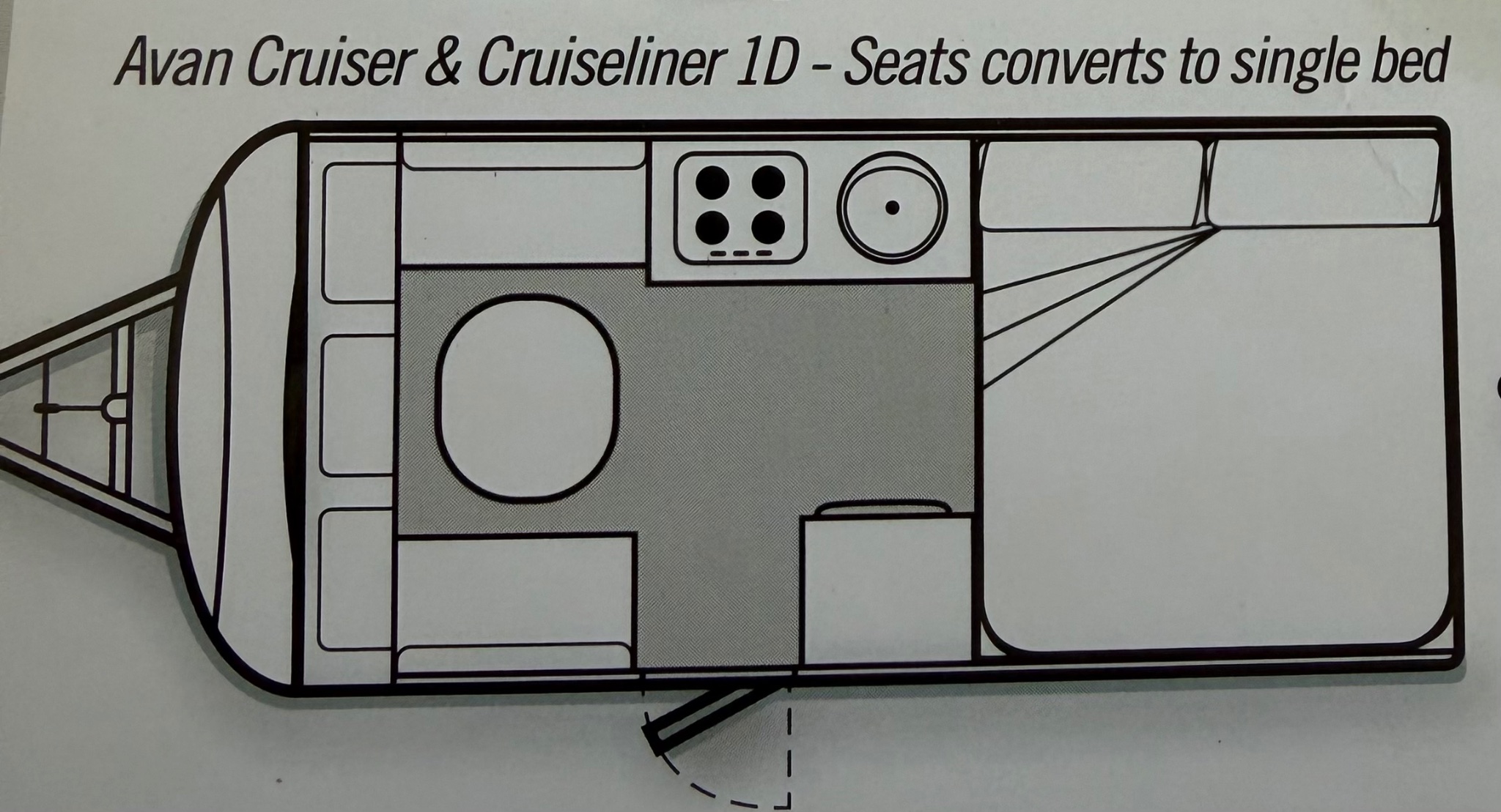 Avan Cruiser 1D floor plan 1