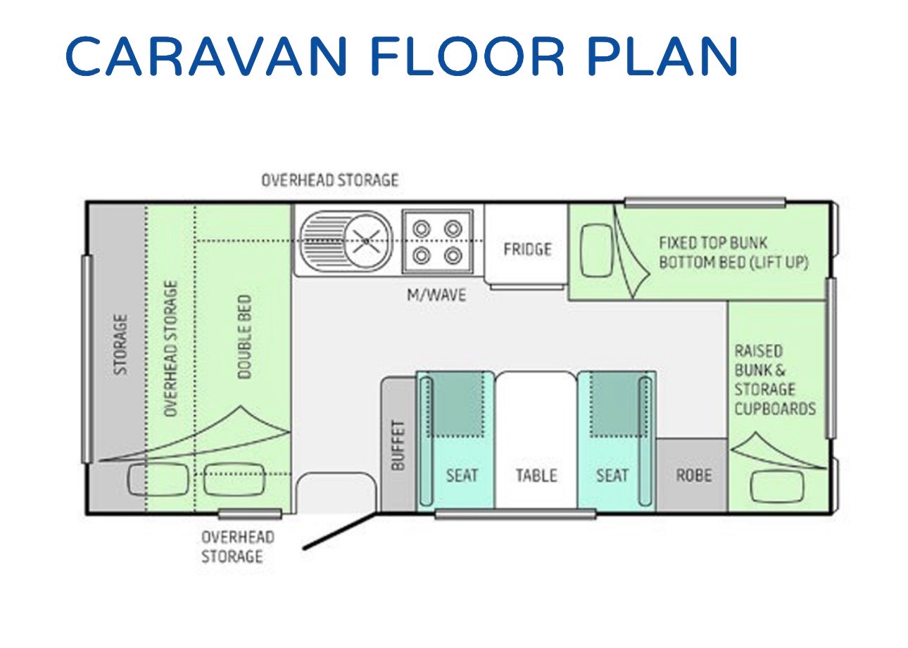 Jayco Journey 17.58-1 Outback floor plan 1