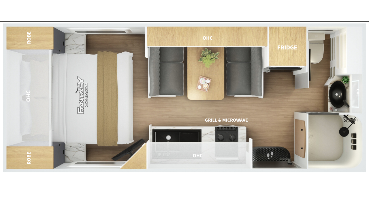 Fantasy Caravan Skyline 17.6 floor plan 1