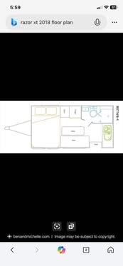Royal Flair Caravans Razor XT 14'6-2 floor plan 1