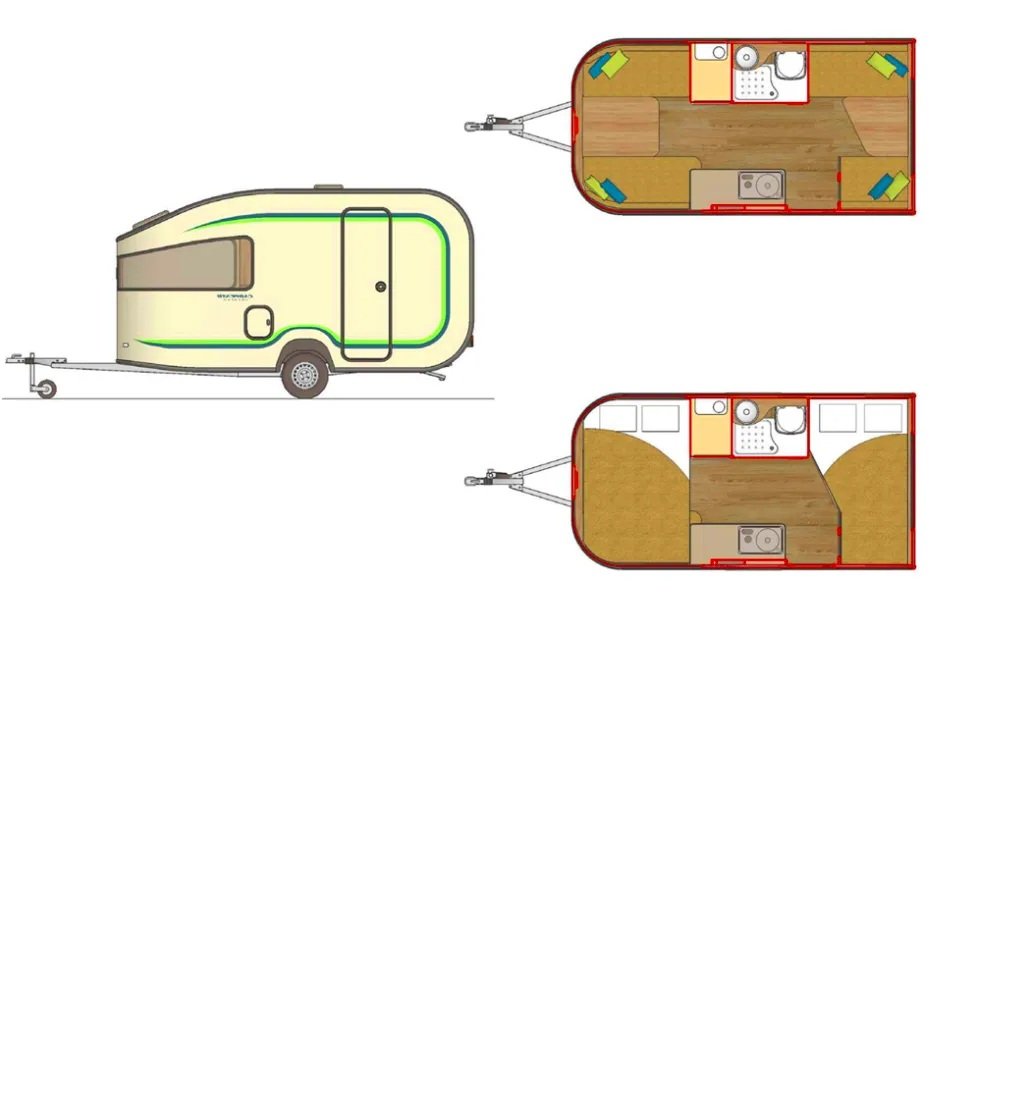 Carpento Caravans 410 floor plan 1