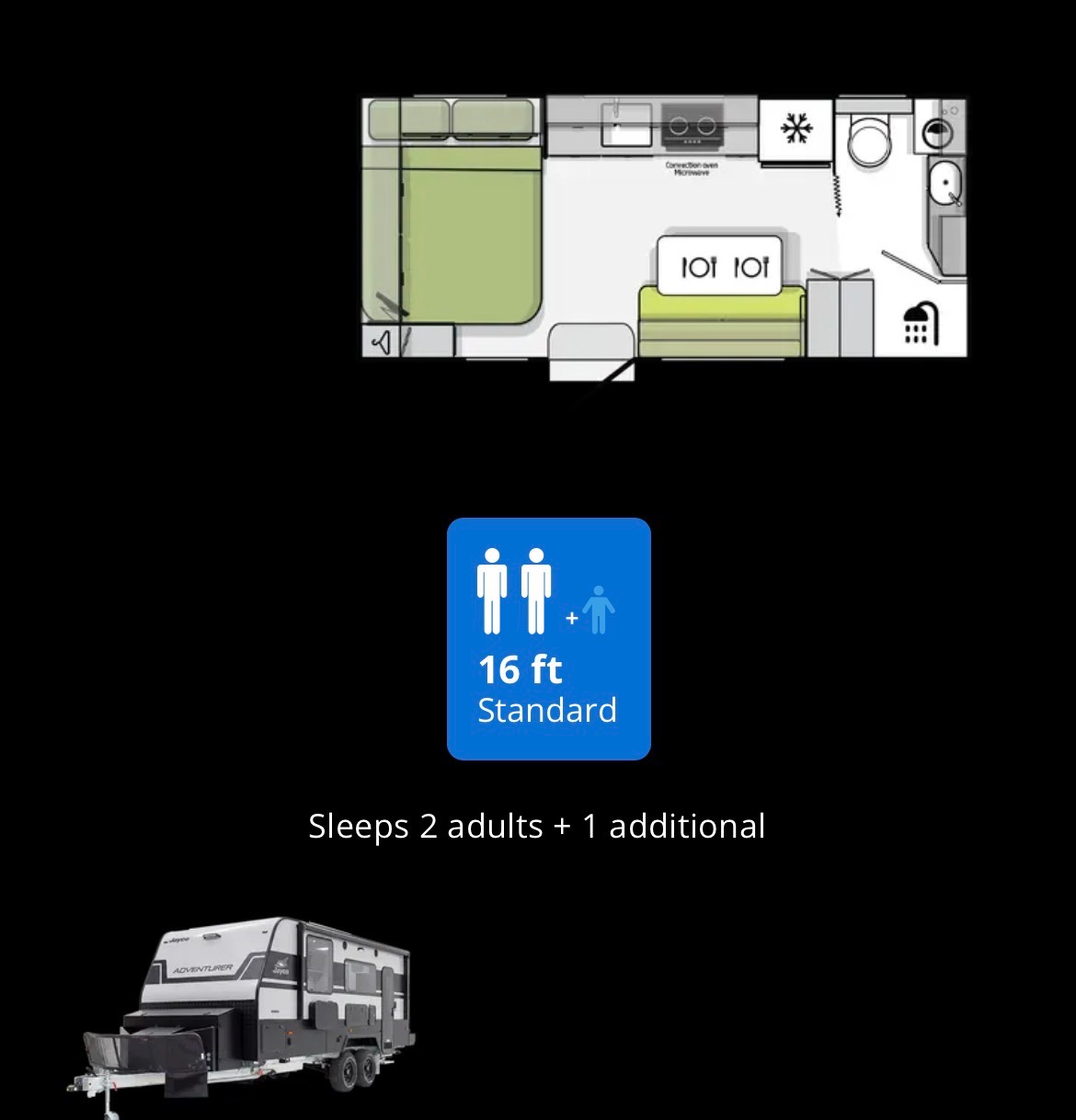 Jayco Adventurer 48v floor plan 1
