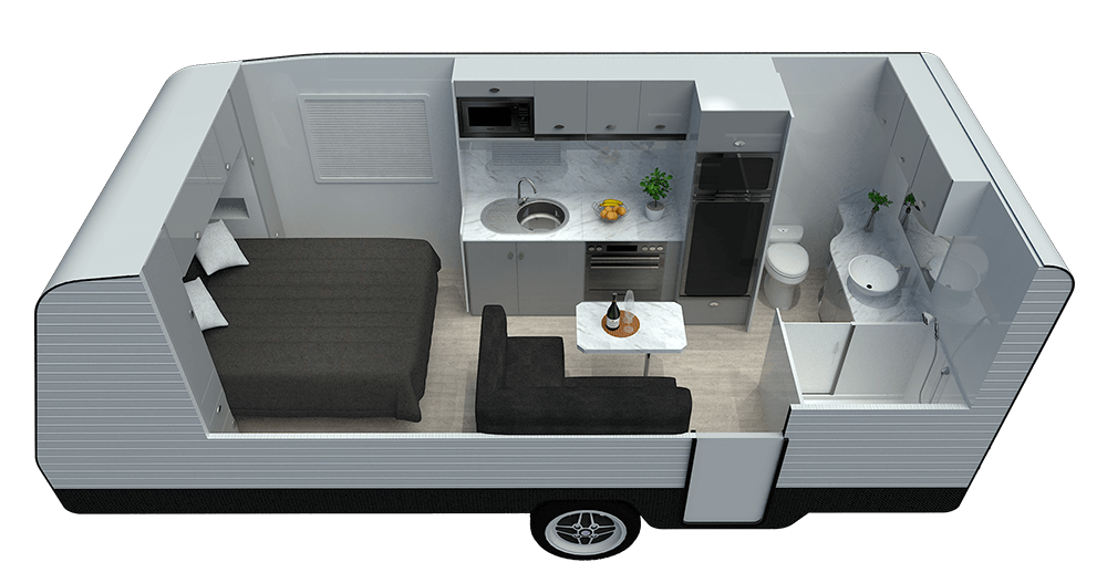 Viscount Caravans V1 floor plan 1