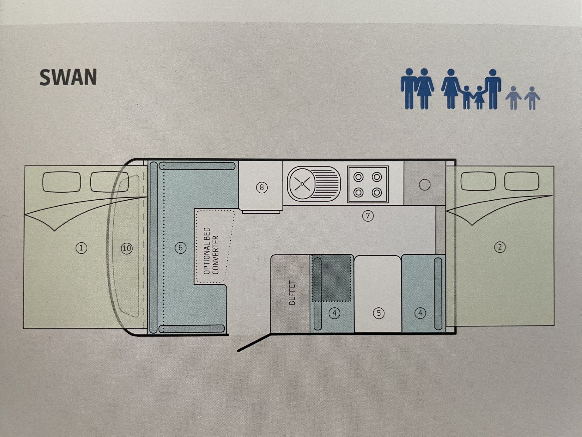 Jayco Swan Outback Outback floor plan 1