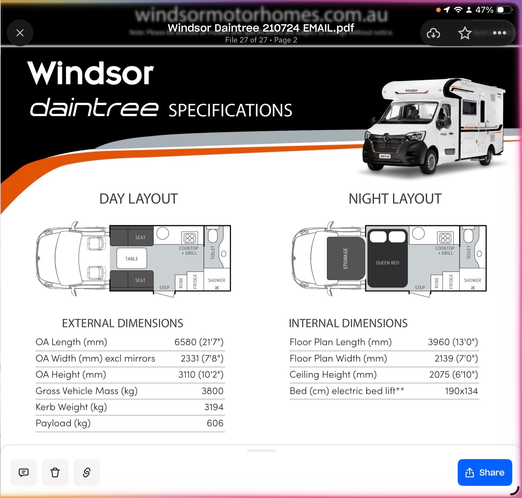 Windsor Daintree floor plan 1