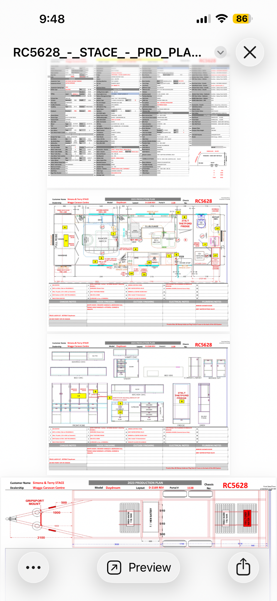 Retreat Caravans Daydream 216R floor plan 1