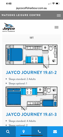 Jayco Discovery 19.61-2 Outback floor plan 1