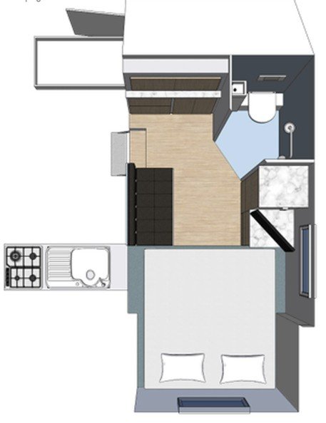Capstone Caravans H3 floor plan 1