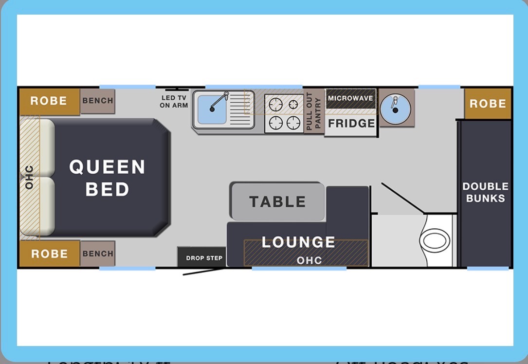 Elite Caravans Luxury Family Class floor plan 1