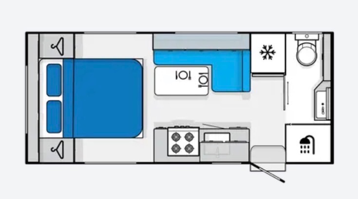 Jayco All Terrain Pop Top 17.55-8 floor plan 1