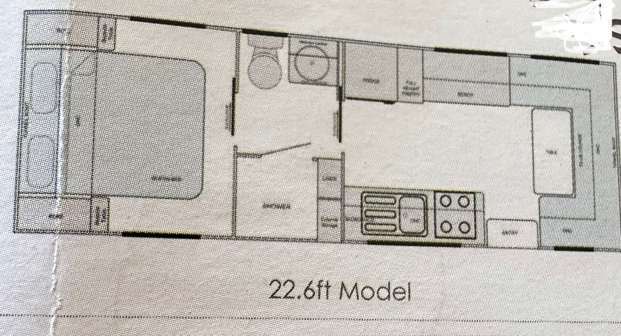 Australis Caravans Overland 22.8ft Couples floor plan 1