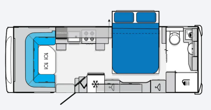 Jayco Silverline 21.65-3 Touring floor plan 1