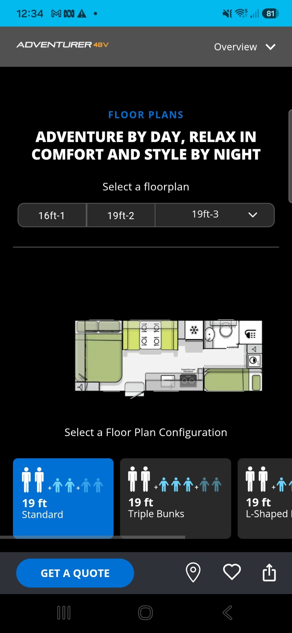 Jayco Adventurer 48V 19.61-3 floor plan 1